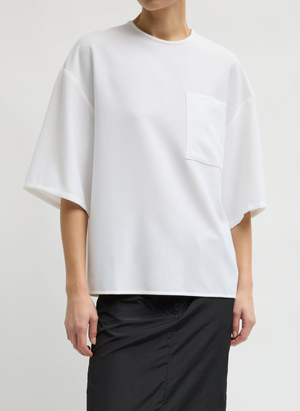 Mica Crepe Easy T-Shirt – Tibi Official