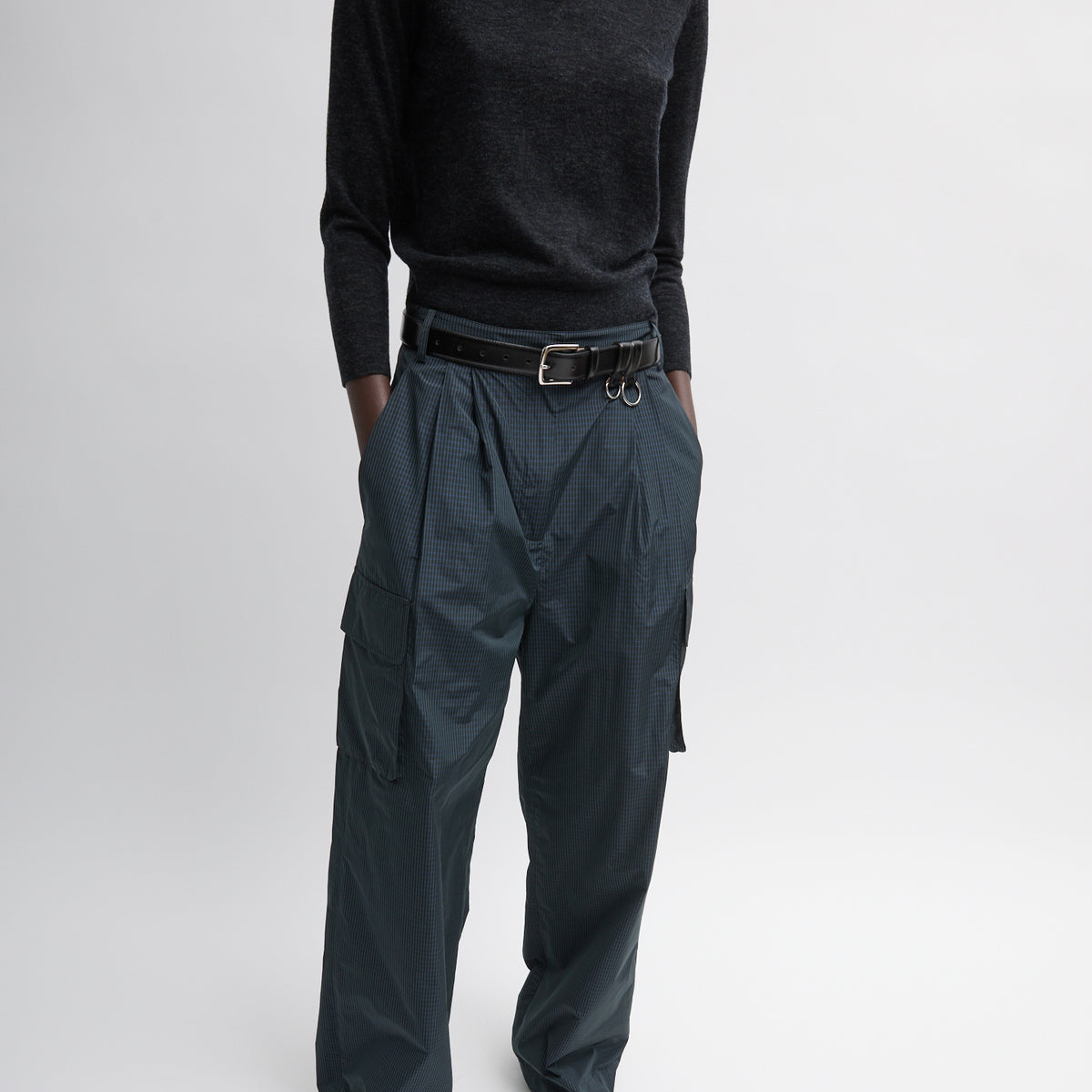 Anchor Nylon Multi Cargo Pants Maniac Mens Solid Sliver