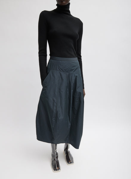Menswear Nylon Asymmetrical Balloon Skirt – Tibi Official