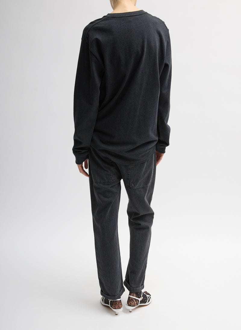 Mou Denim Clift Jean in Black