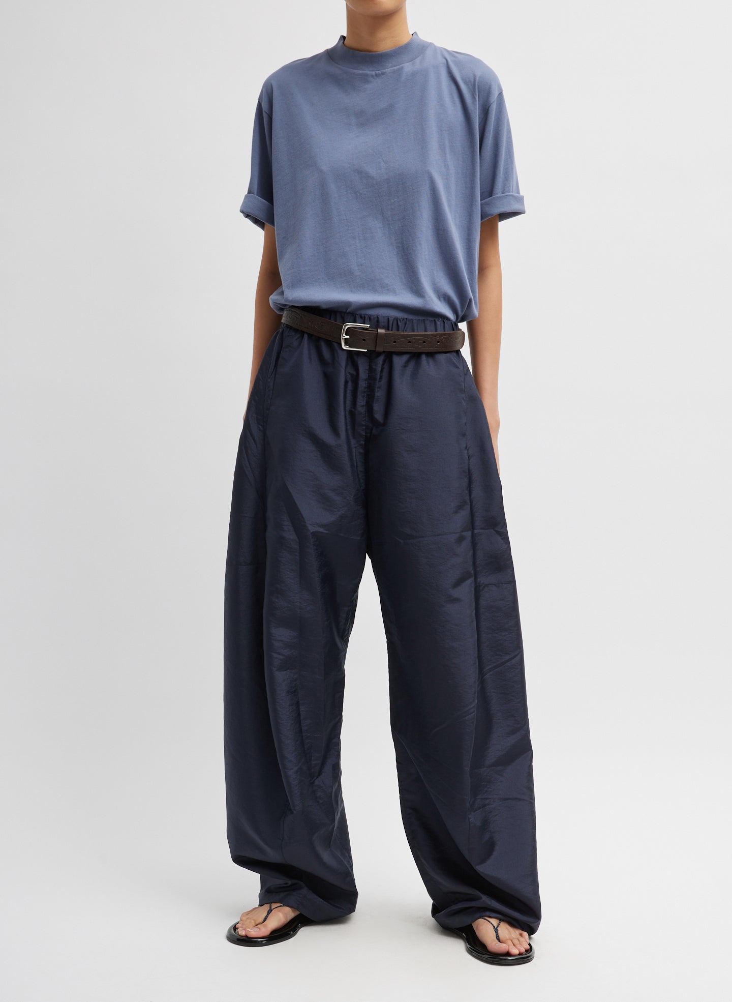 Crispy Nylon Winslow Pant - Navy-1