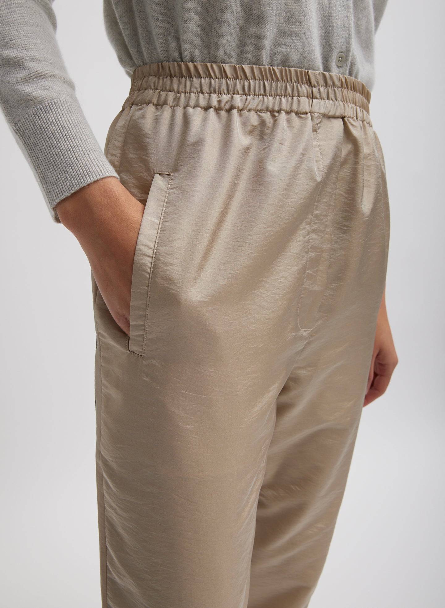 Crispy Nylon Kat Jogger - Desert Sand-1