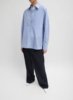 Striped Shirting Gabe Oversized Shirt Blue Multi-1