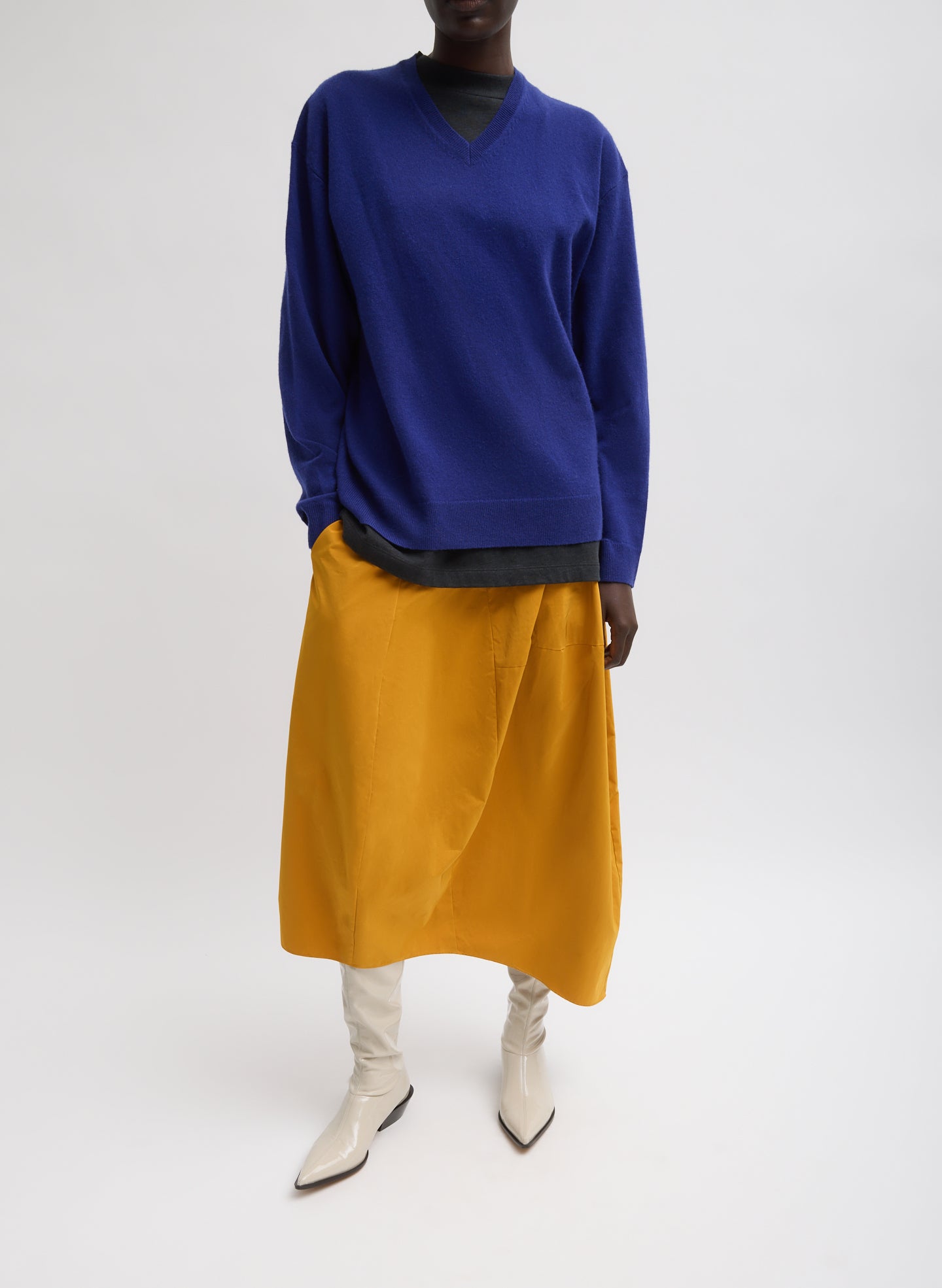 ENFOLD TUCK-BALLOON SKIRT アシンメトリー BALLOON-SKIRT｜36｜BLK｜SKIRT｜|ENFÖLD OFFICIAL ONLINE STORE