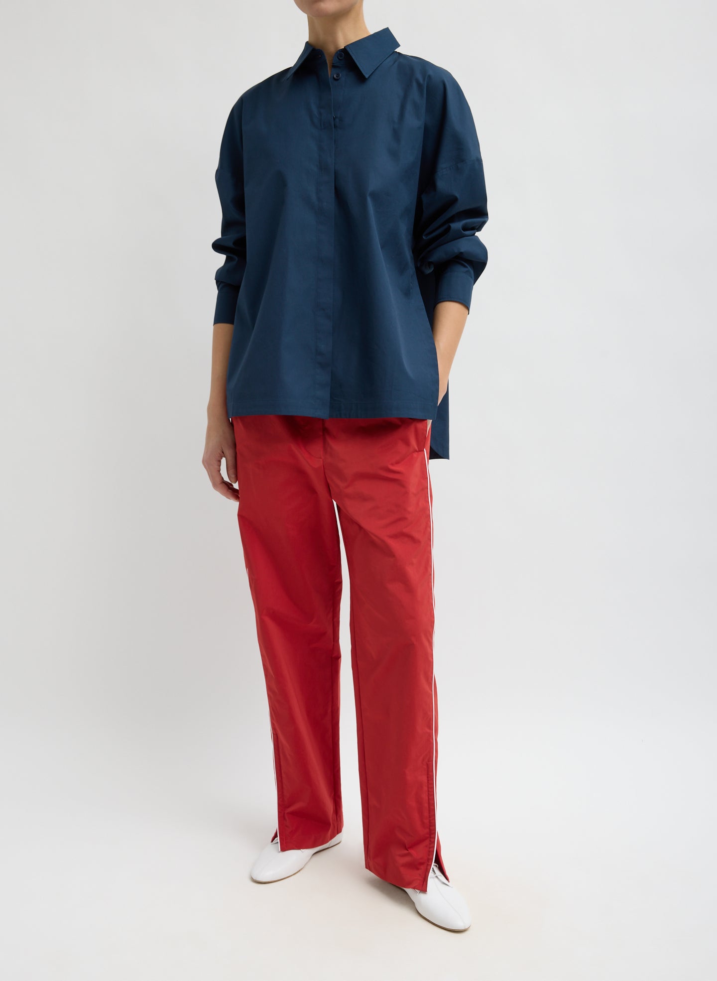 New Shirting Gabe Oversized Shirt – Tibi Official