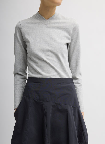 Perfect T-Shirt Shrunken V-Neck – Tibi Official