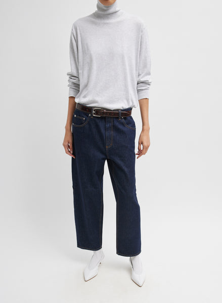 Spring Denim Cropped Slouchy Cargo Jean – Tibi Official