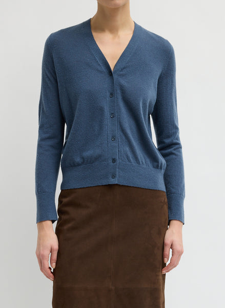 Skinlike Mercerized Wool V-Neck Shrunken Cardigan – Tibi Official