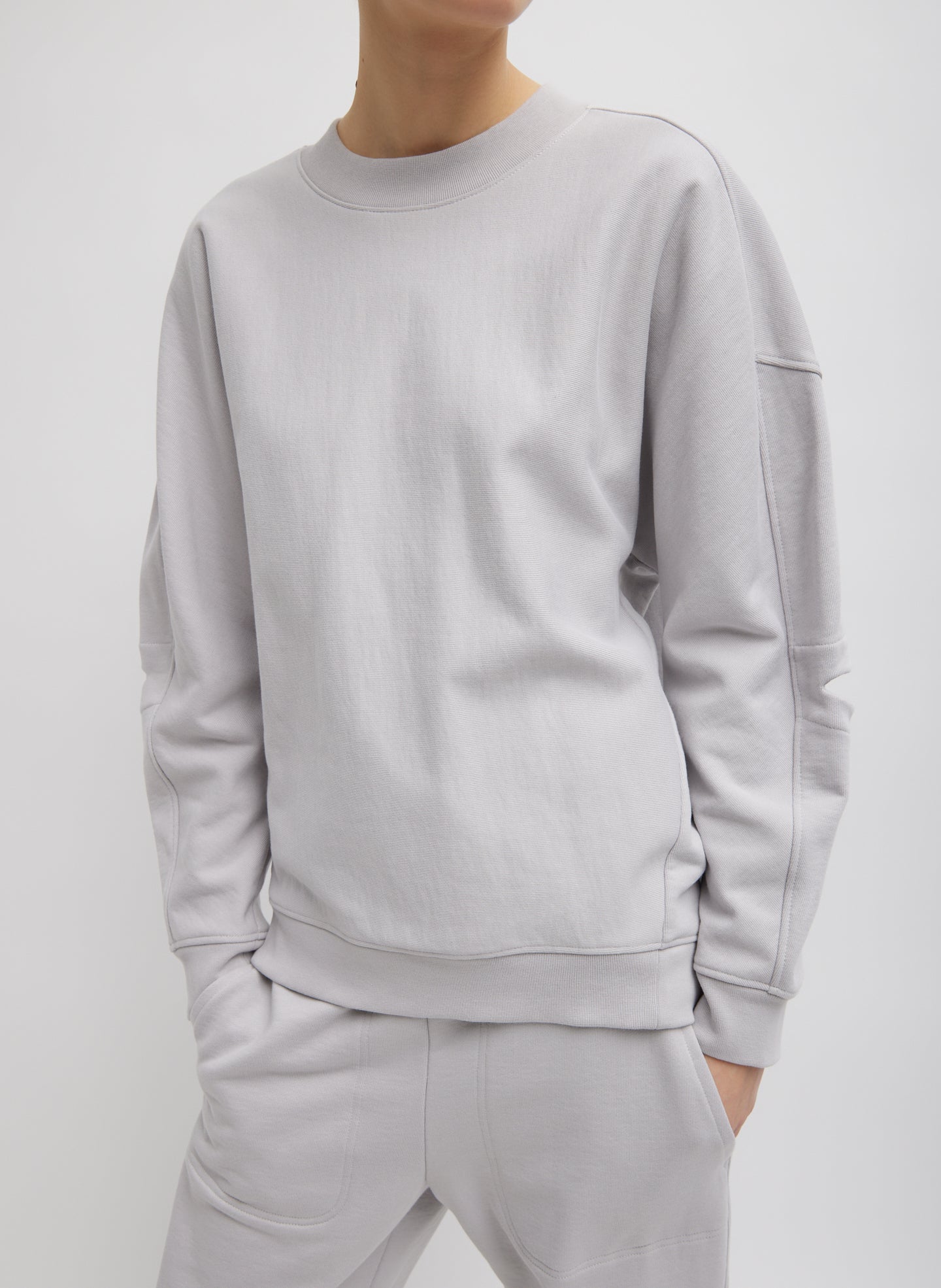 Cocoon Crewneck Sweatshirt - Greystone-1