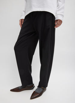 Tropical Wool Reese Sculpted Trouser Black-6
