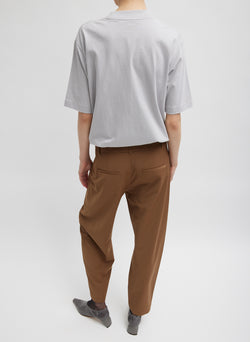Tropical Wool Reese Sculpted Trouser Toffee-4