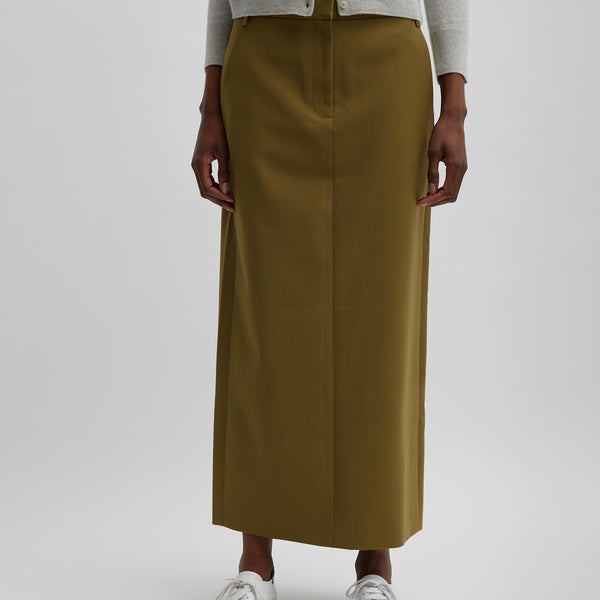 Hazel pleated hotsell maxi skirt