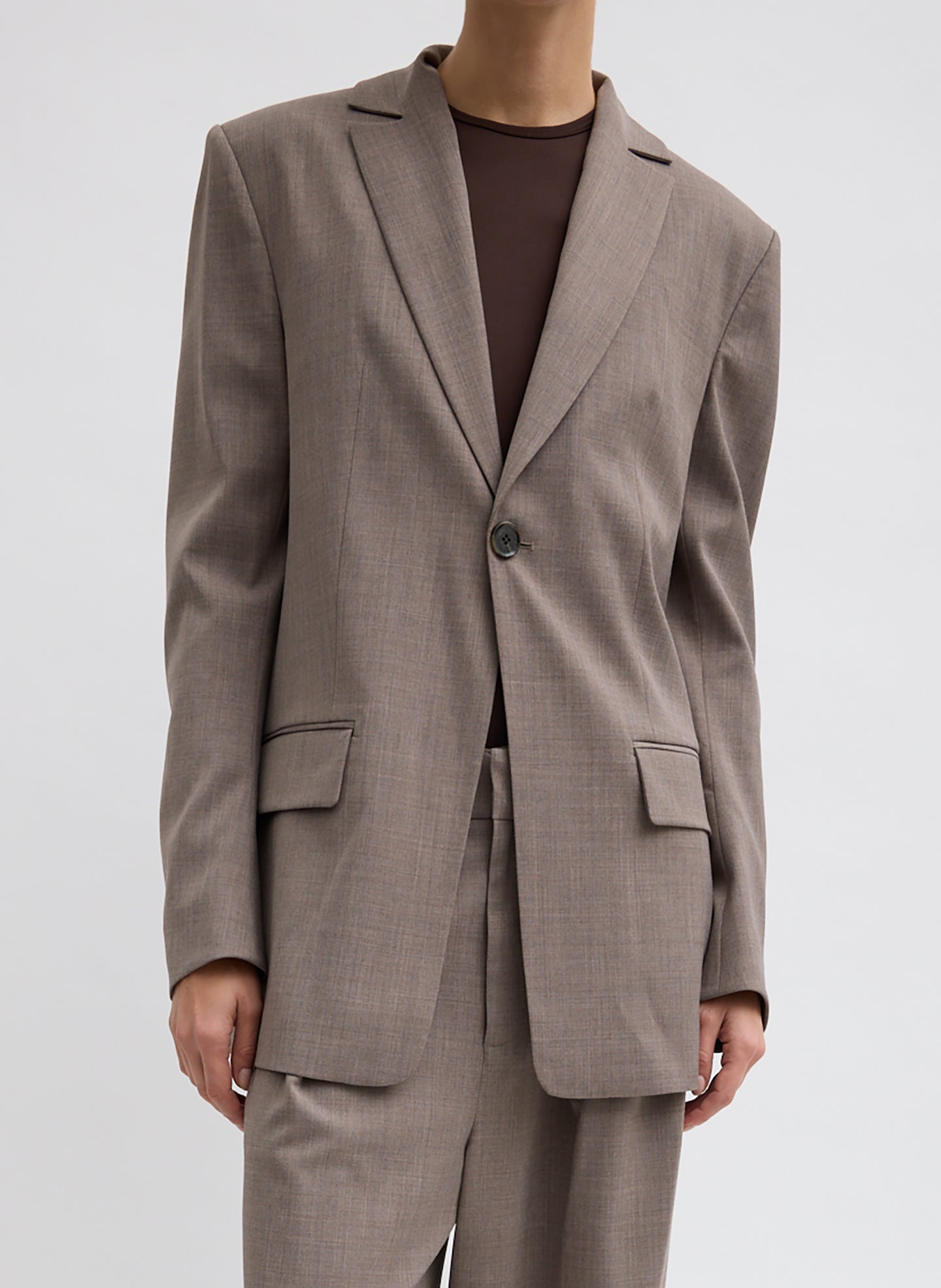 Tropical Wool Sculpted Blazer – Tibi Official