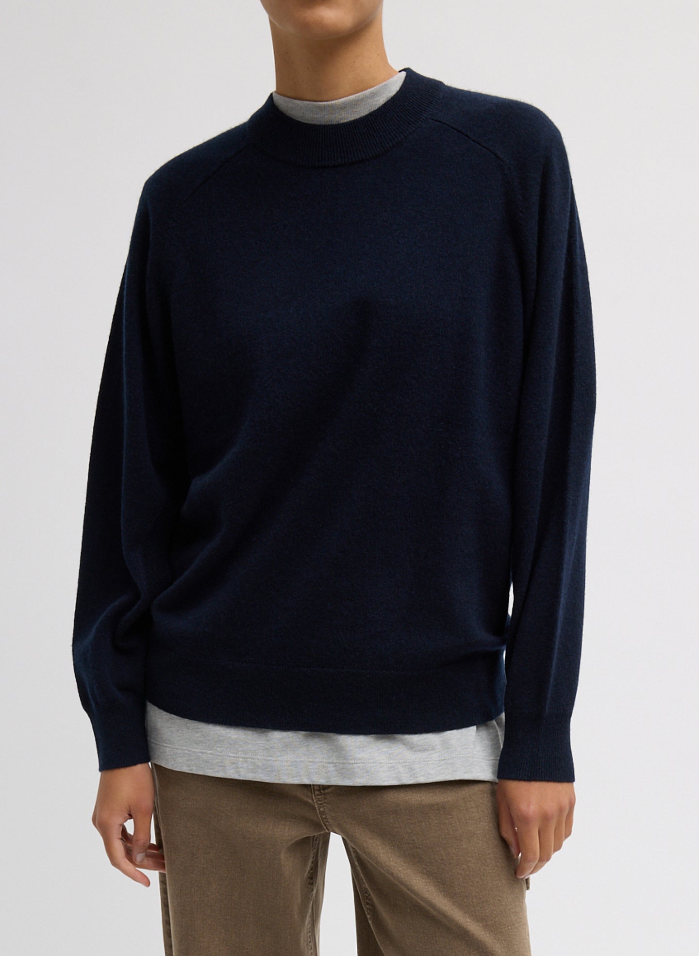 Washable Cashmere Crewneck Cut Out Sleeve Sweater – Tibi Official