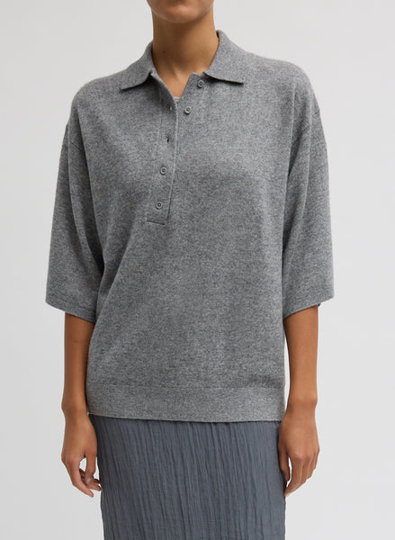 Washable Cashmere Oversized Easy Polo – Tibi Official