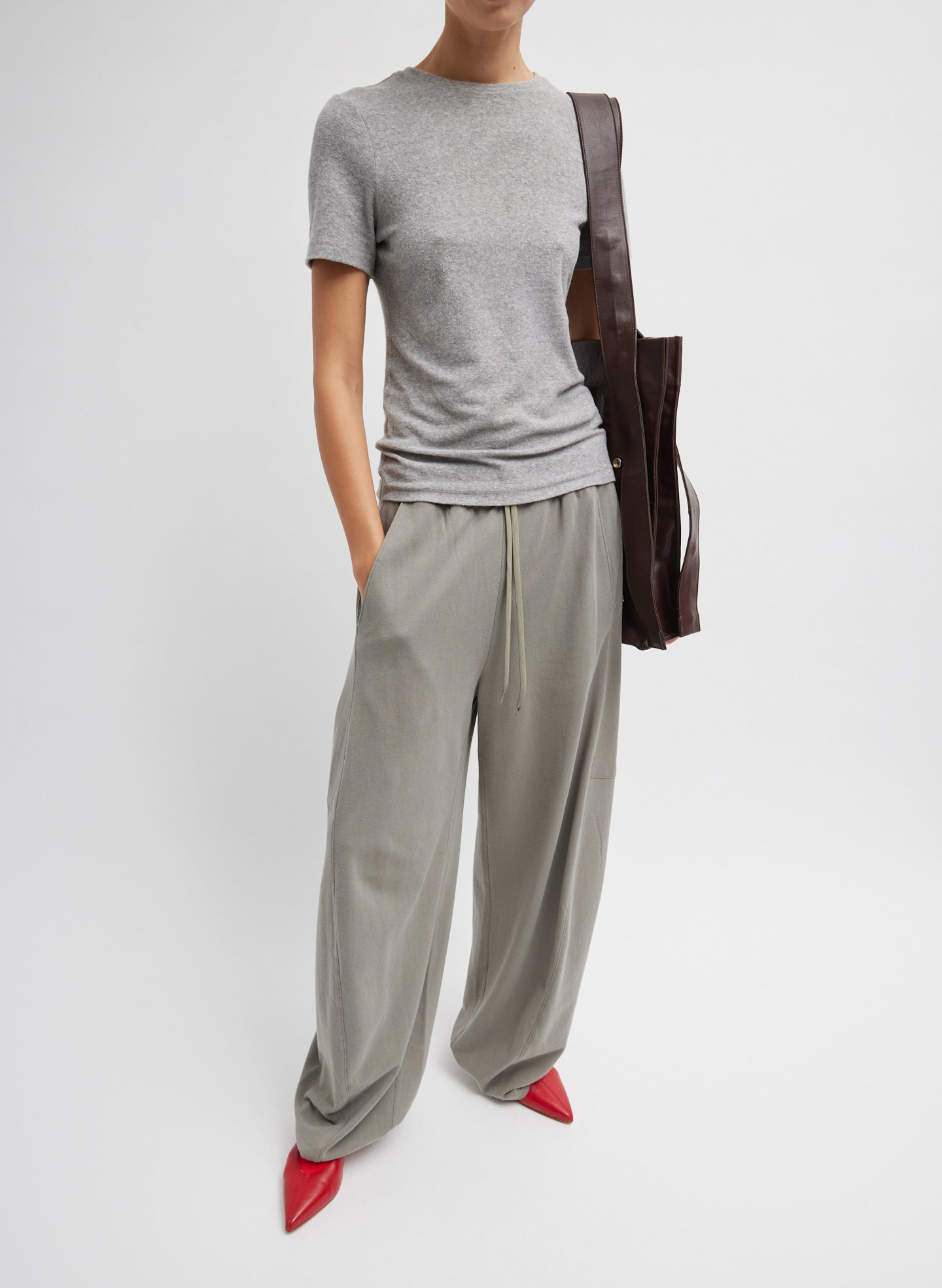 Light Weight Sweatshirting Winslow Pant - Dark Stone-1