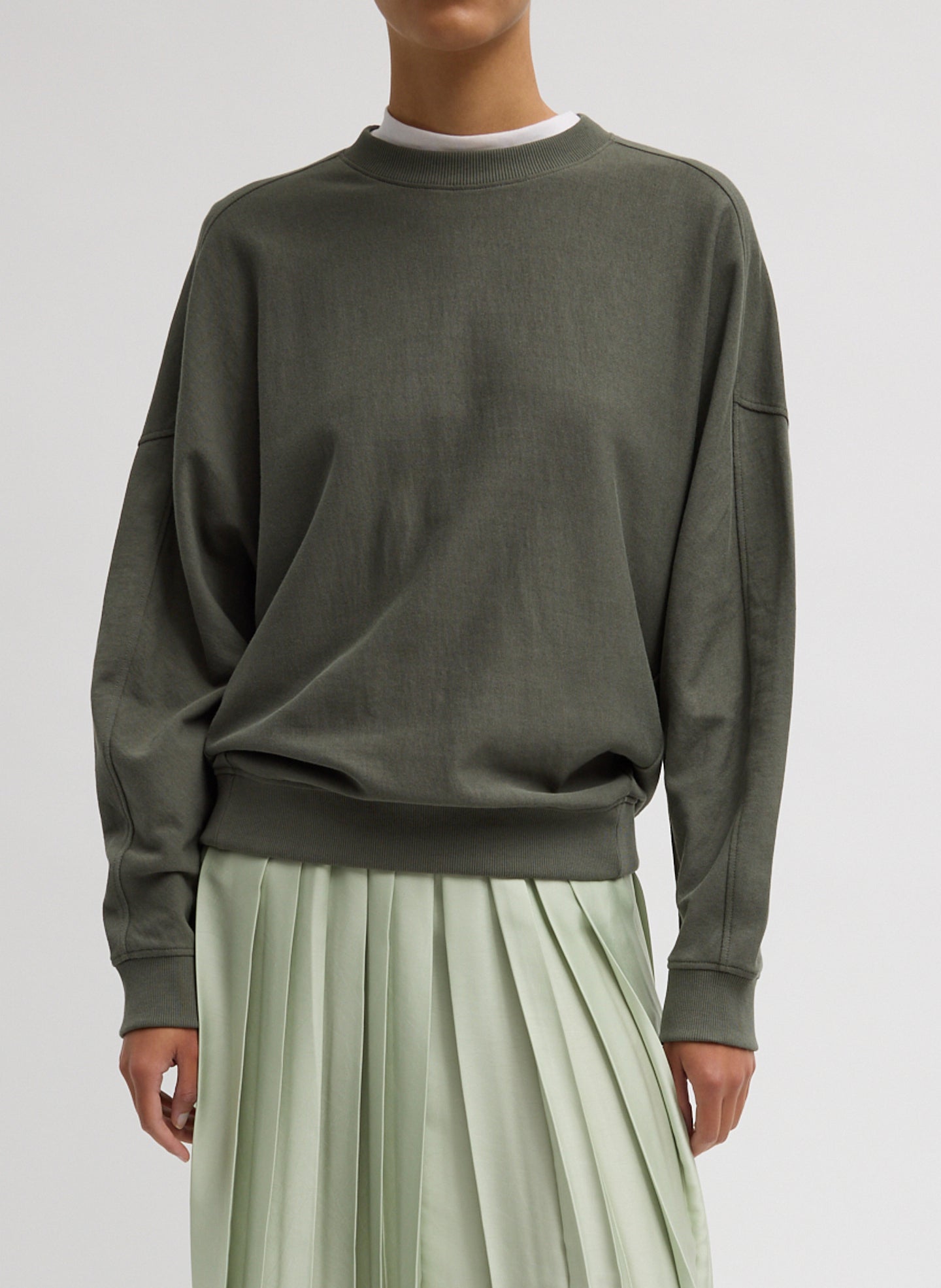 Light Weight Sweatshirting Crewneck Sweatshirt