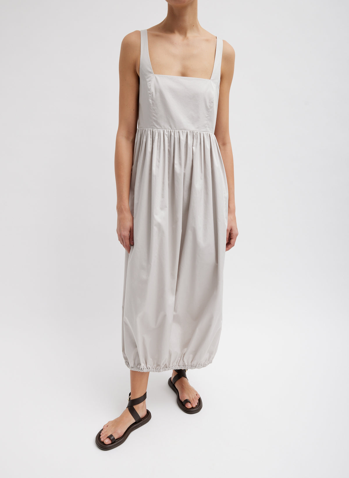 Combinaison/robe Tibi Sans Bretelles En Poplin Coton Bleu Foncé, Taille 0, Occasion Excellent état