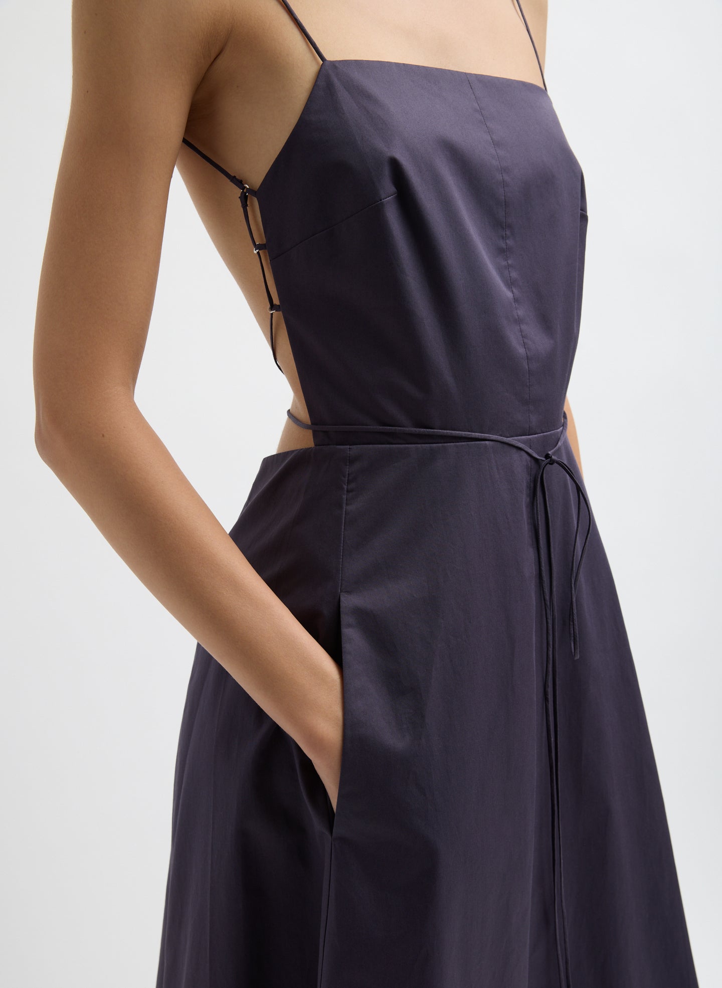 tibi cotton poplin dress Eco Poplin Rolled Sleeve Shirtdress Tibi Official