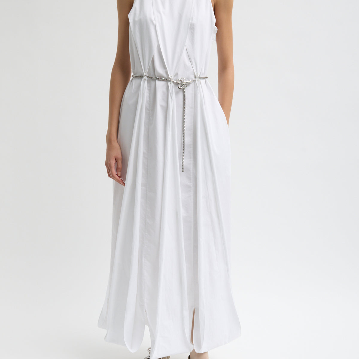 tibi silk halter dress 4-Ply Silk Bias Dress