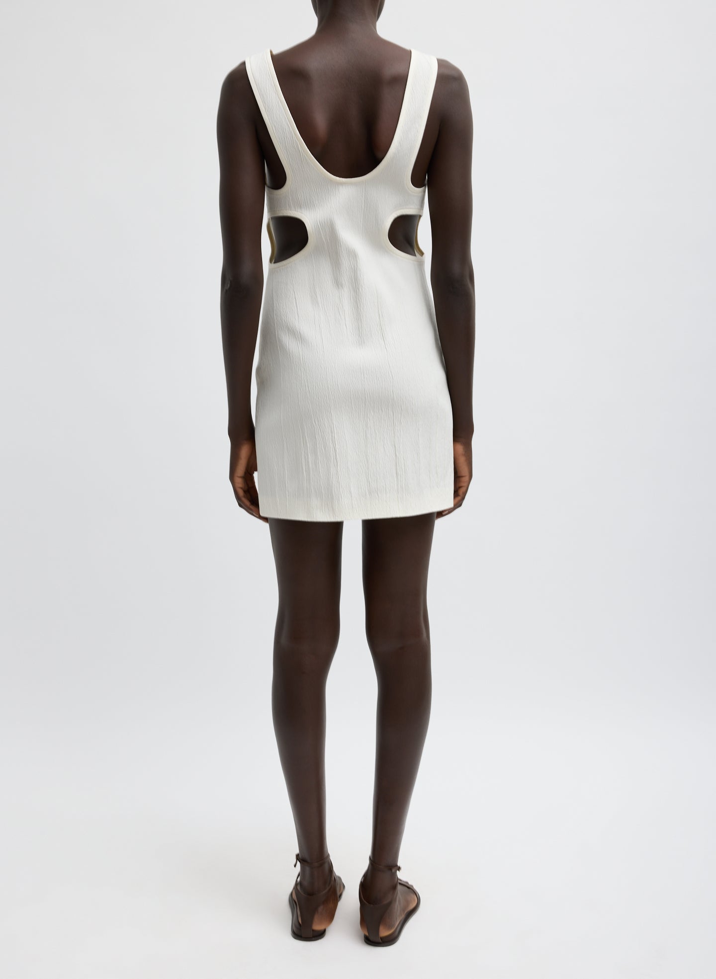 racerback short dress Ribbed Racerback Mini Dress Grey S/M