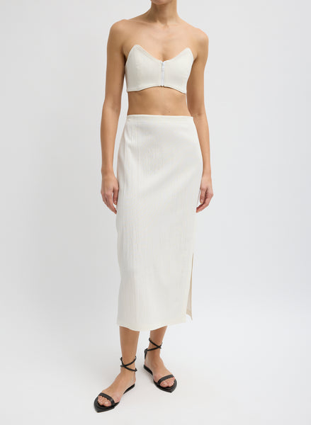 Creased Stretch Crepe Skirt – Tibi Official