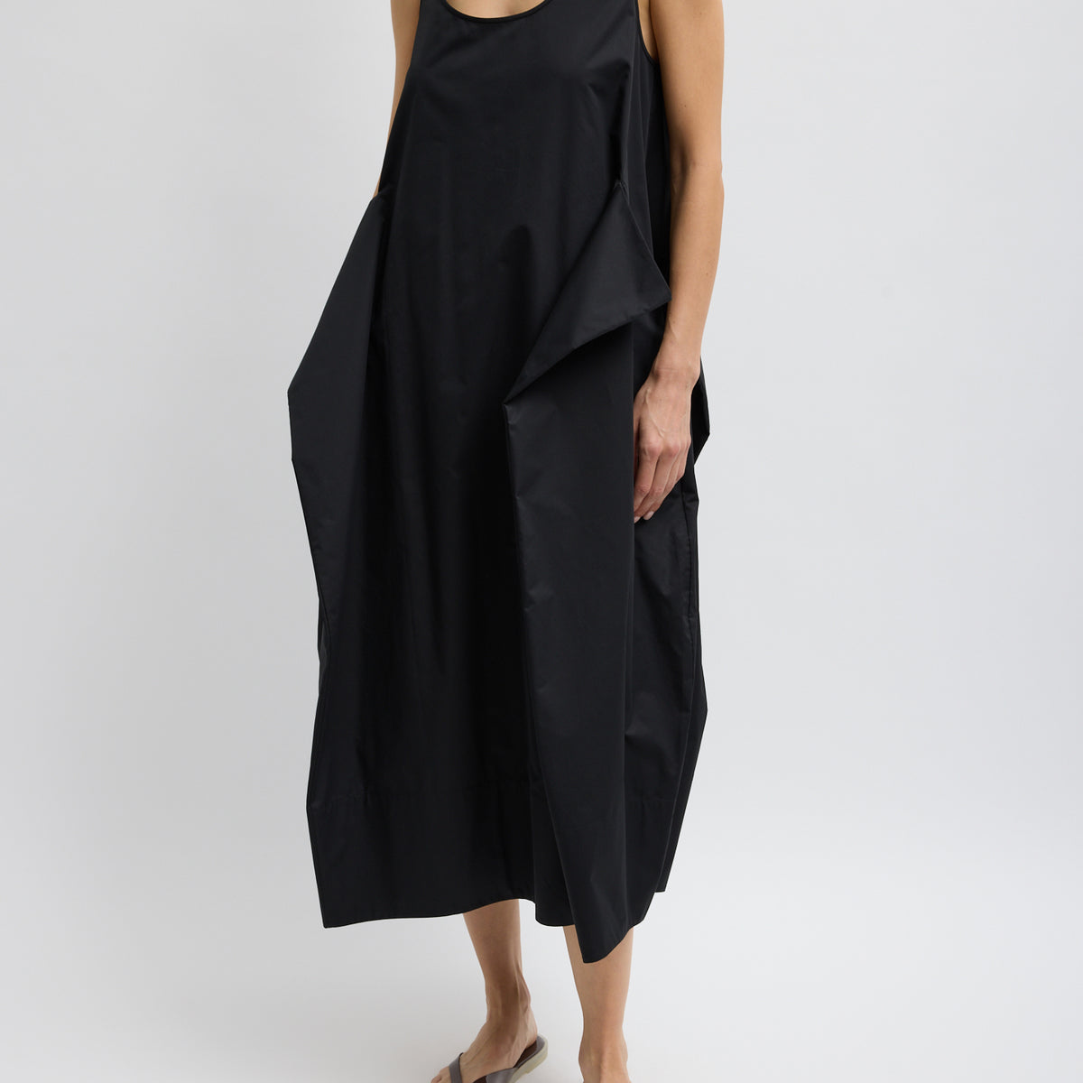 tibi cotton poplin dress Eco Poplin Strappy Dress