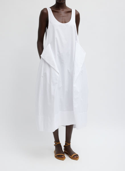 tibi cotton poplin dress Eco Poplin Rolled Sleeve Shirtdress Tibi Official