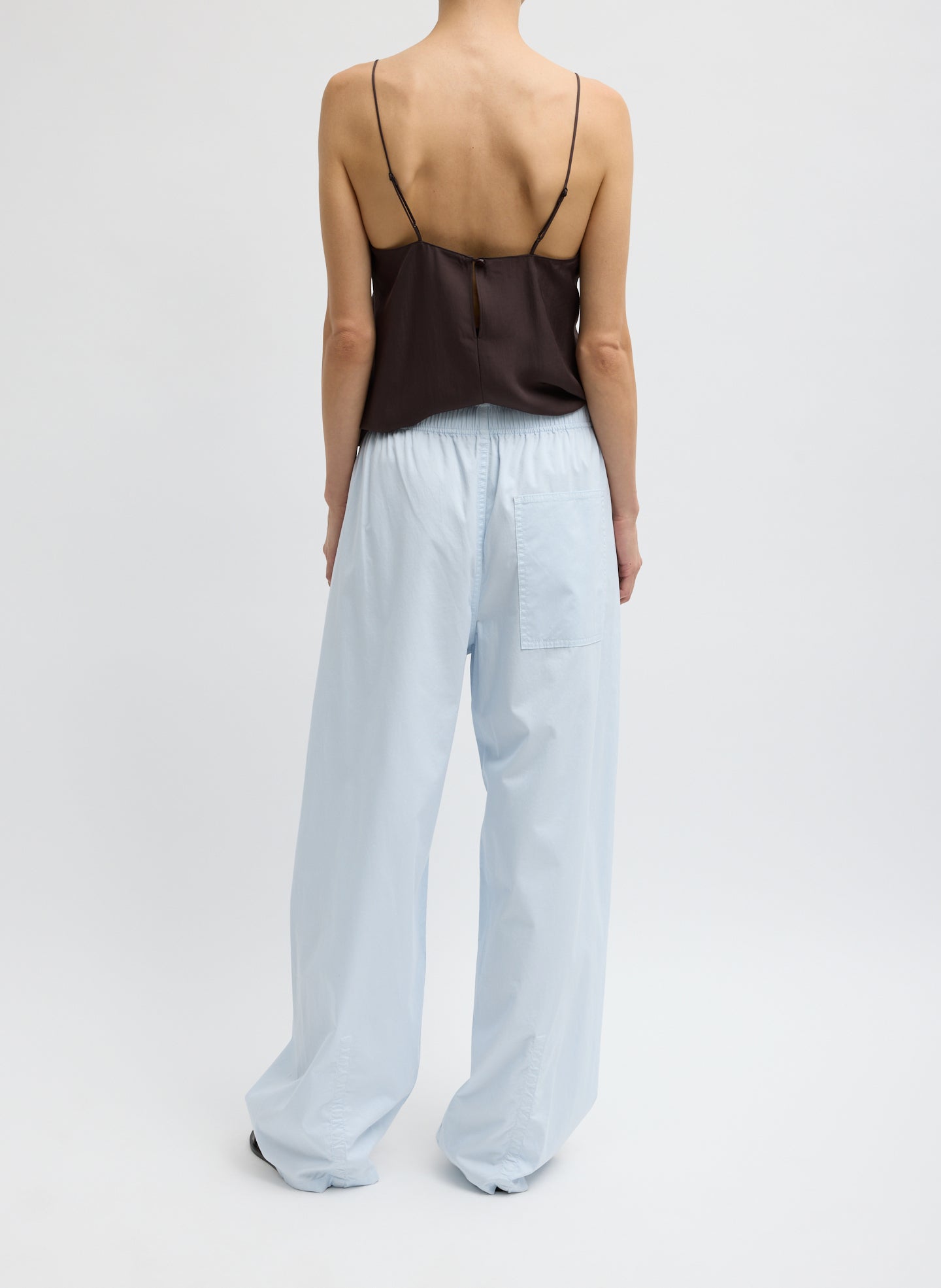 Garment Dyed Silky Cotton Winslow Pull On Pant – Tibi Official