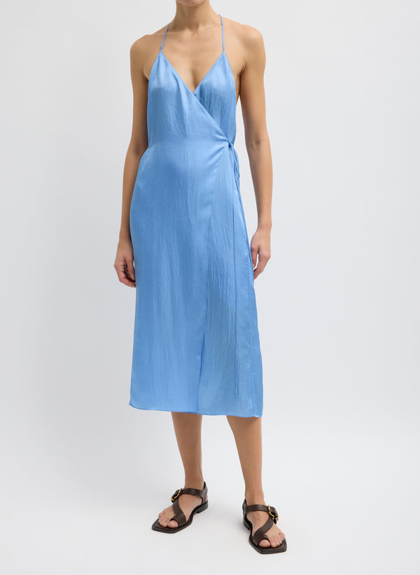 Summer Slip Wrap Dress