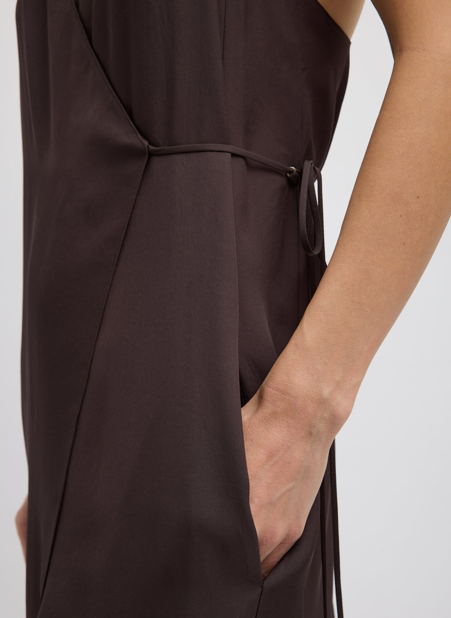 tibi brown slip dress Summer Satin Slip Dress – Tibi Official