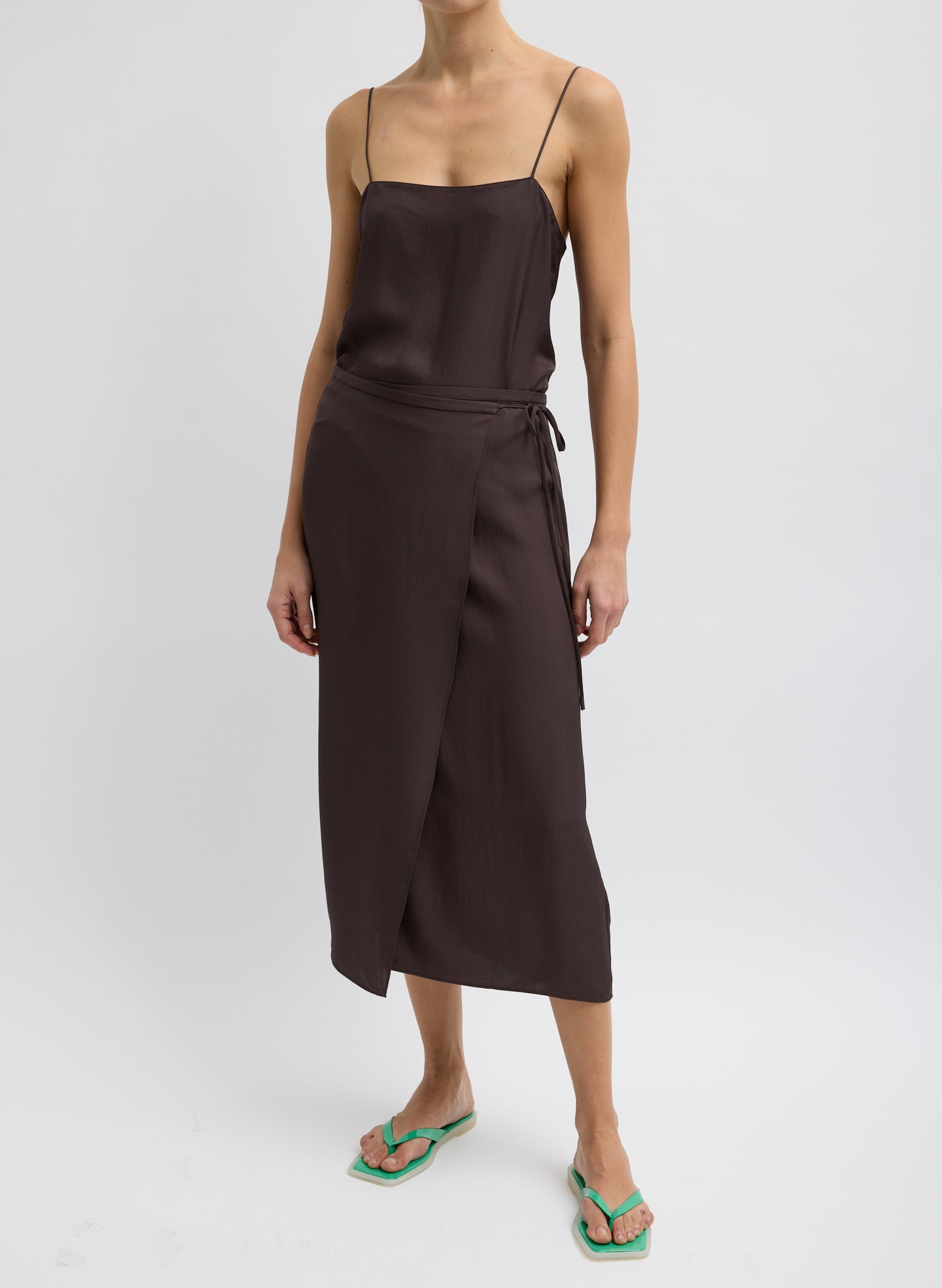 Summer Slip Wrap Skirt