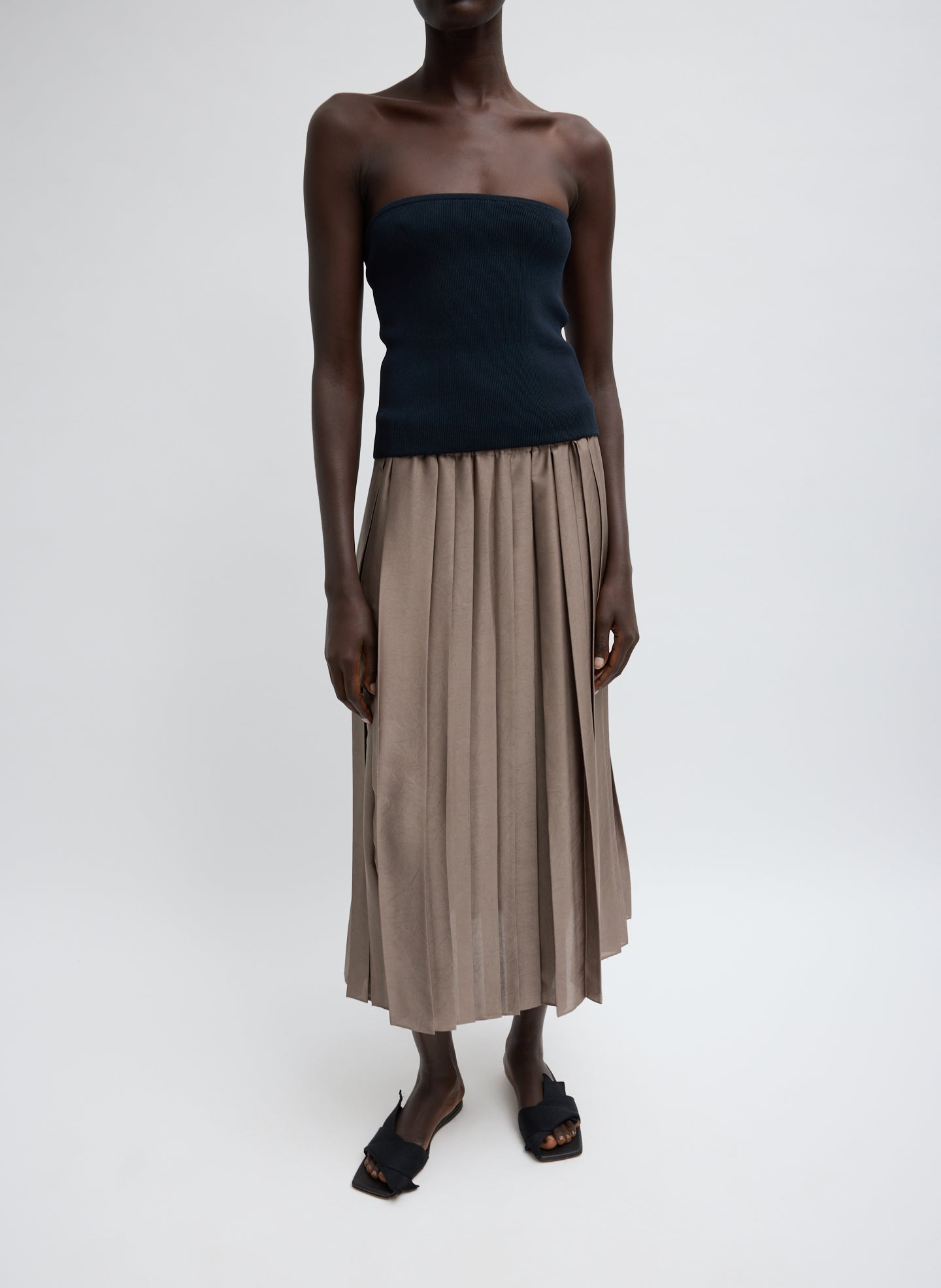 Ribbed Sweater Tube Top – Tibi Official
