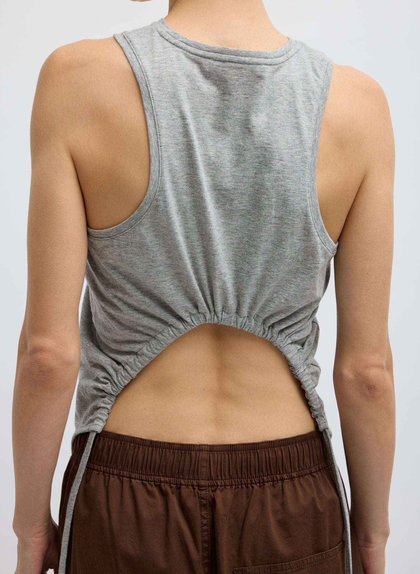 Shirred Back Tank – Tibi Official