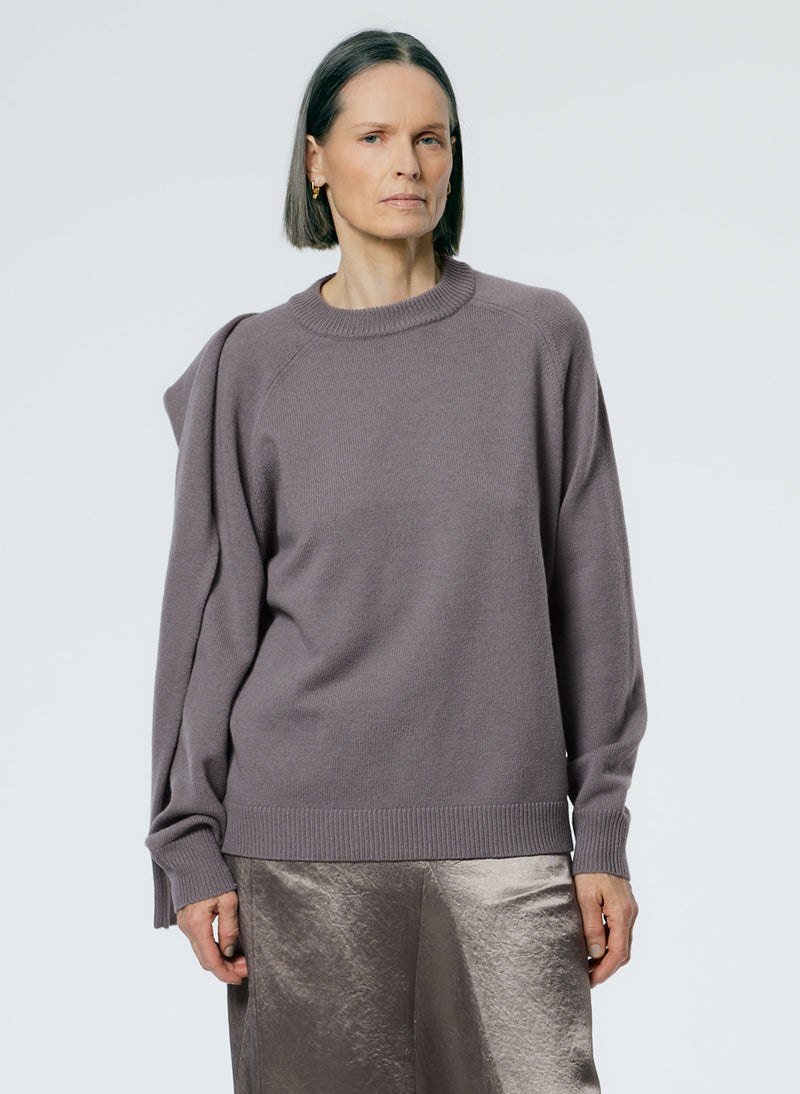 Airy Extrafine Wool Blair Pullover Grey-3