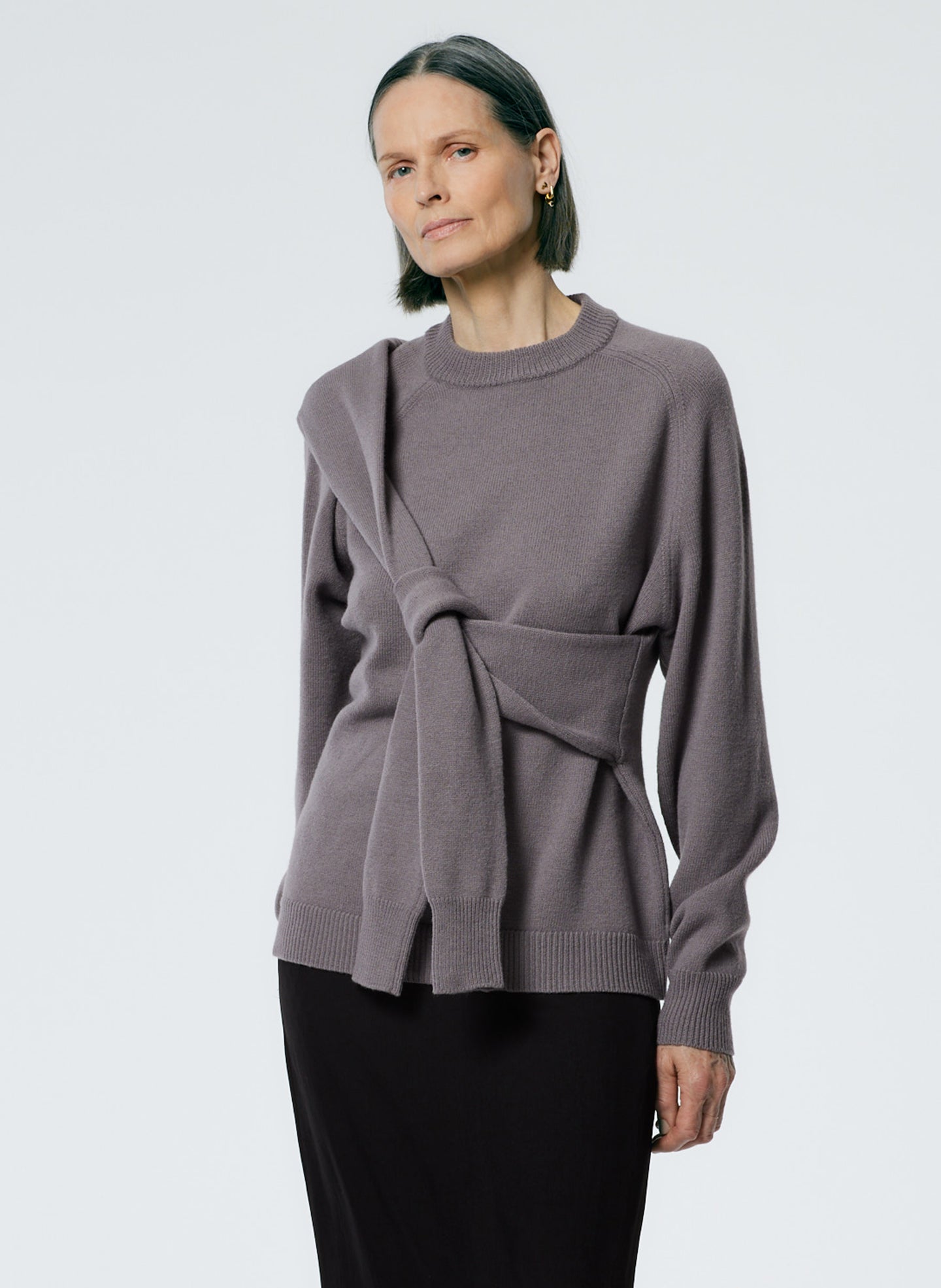 Airy Extrafine Wool Blair Pullover - Grey-1