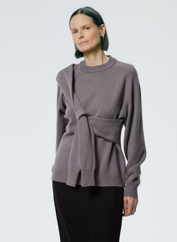 Airy Extrafine Wool Blair Pullover Grey-1