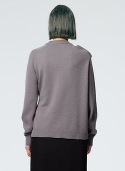 Airy Extrafine Wool Blair Pullover Grey-4