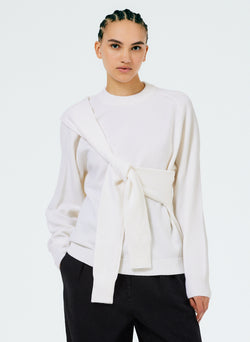 Airy Extrafine Wool Blair Pullover White-1