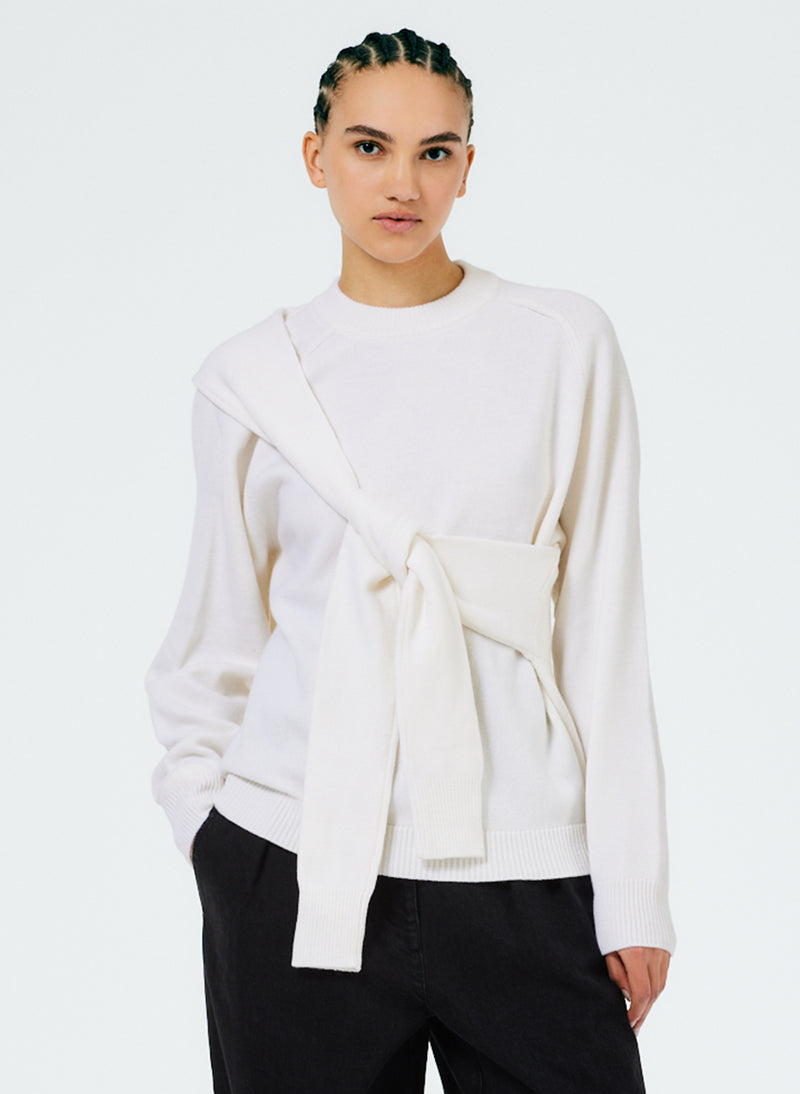 Wool-Silk Cropped Hoodie - Women - Ready-to-Wear