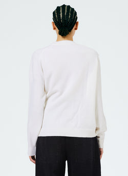 Airy Extrafine Wool Blair Pullover White-4