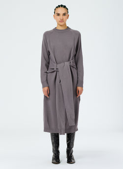 Airy Extrafine Wool Blair Dress Grey-1