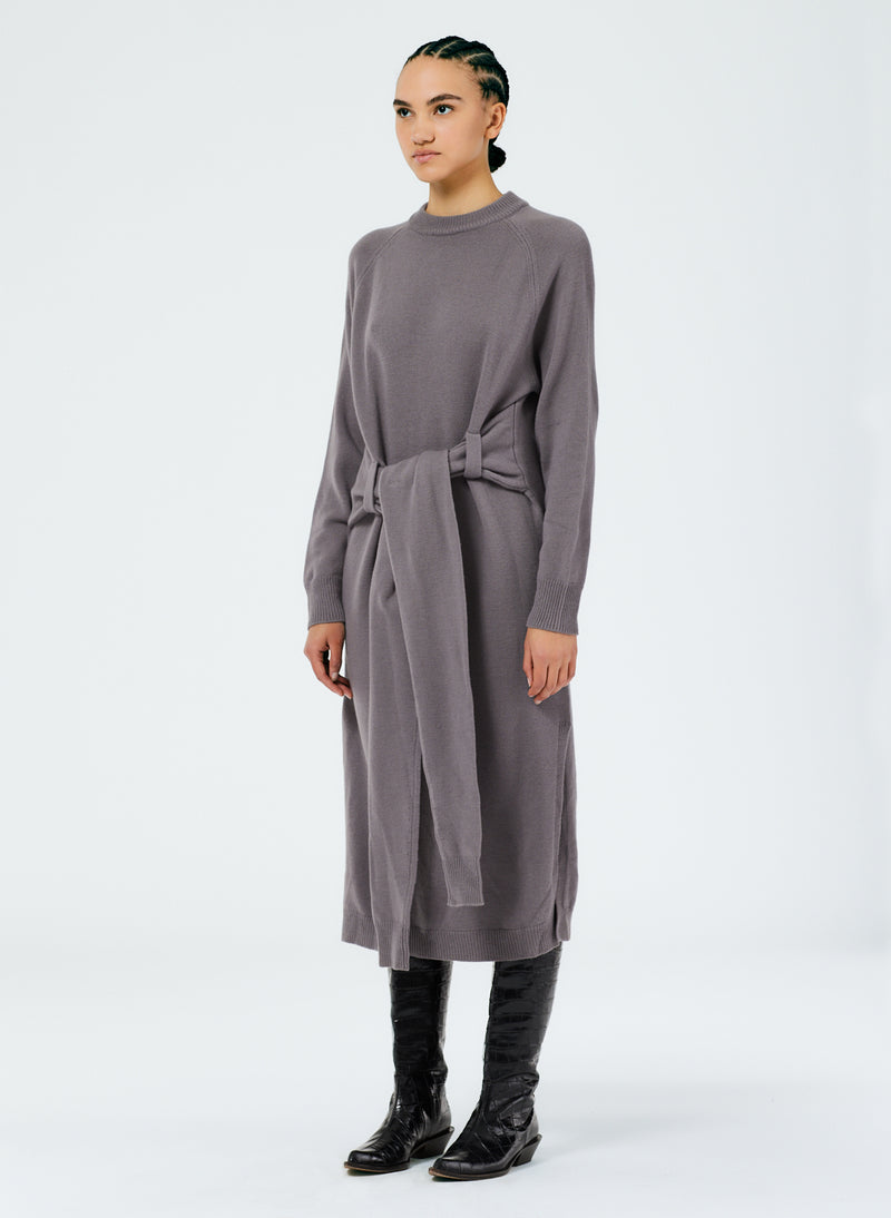 Airy Extrafine Wool Blair Dress Grey-3