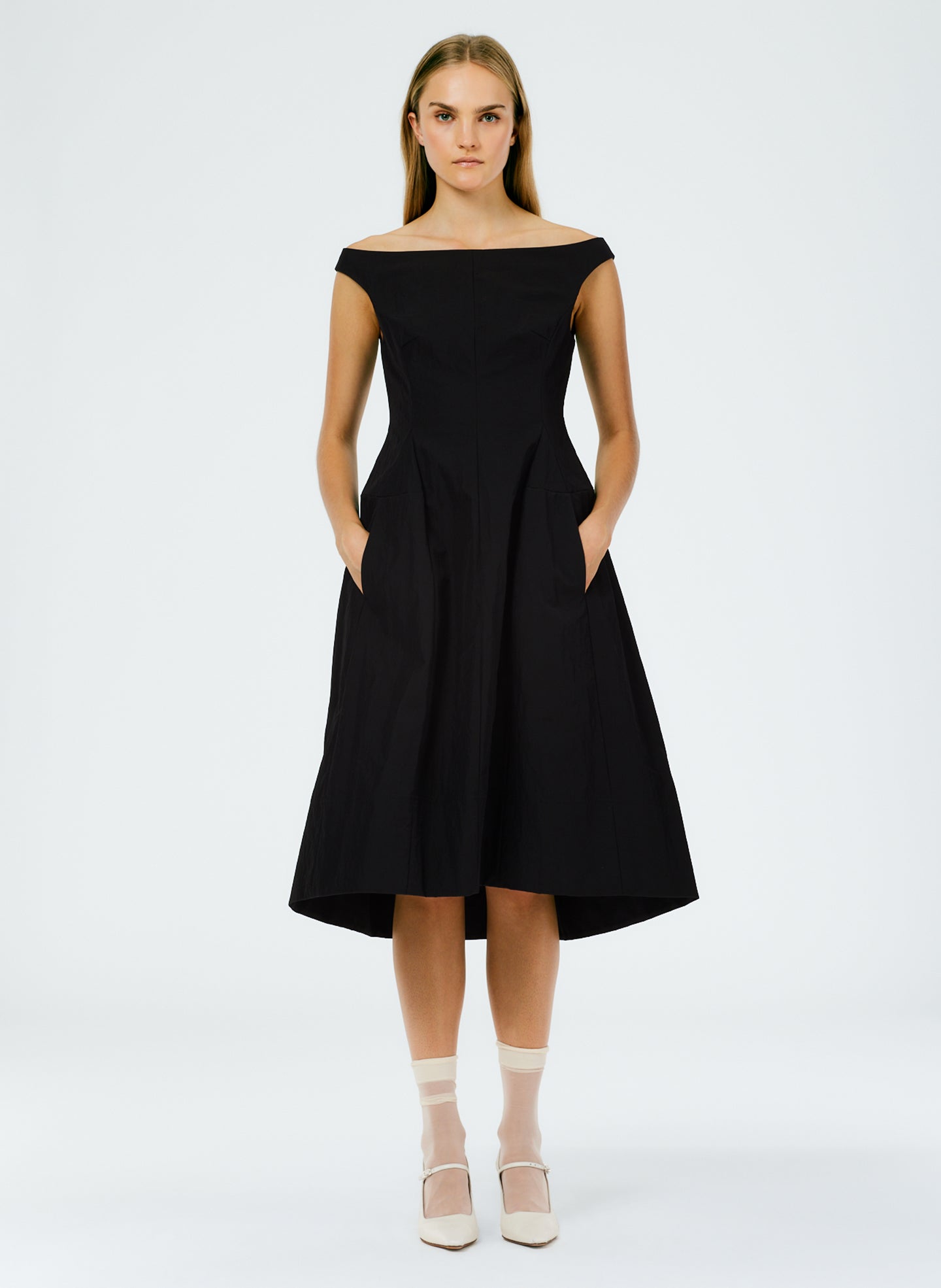 Schema Sculpted Dress - Black-1