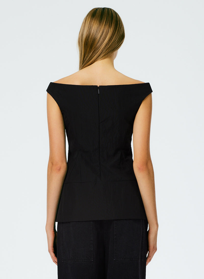 Schema Sculpted Top Black-5