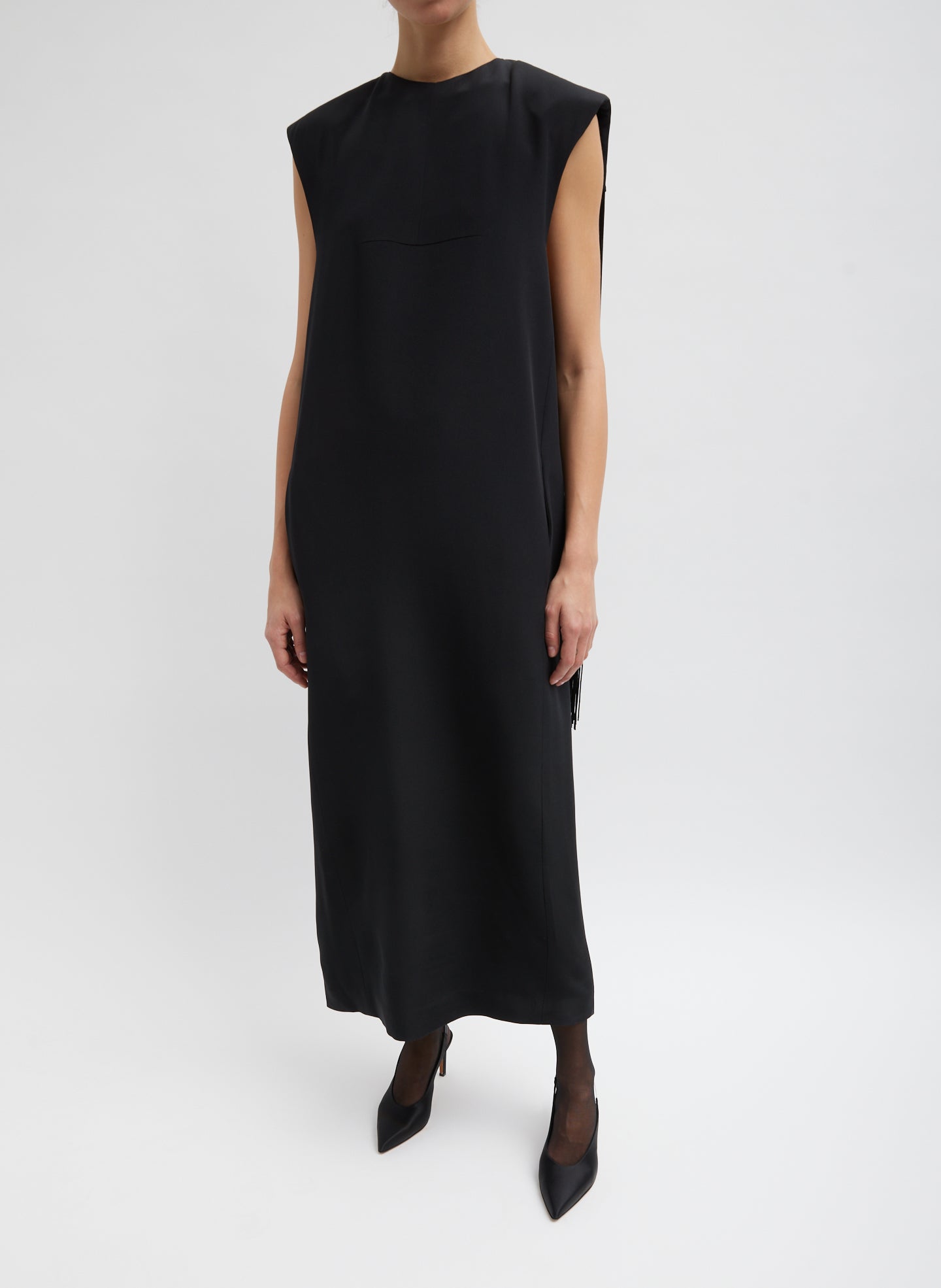 4-Ply Silk Fringed Dress Tibi Official 4-Ply Silk Fringed Dress Tibi Official