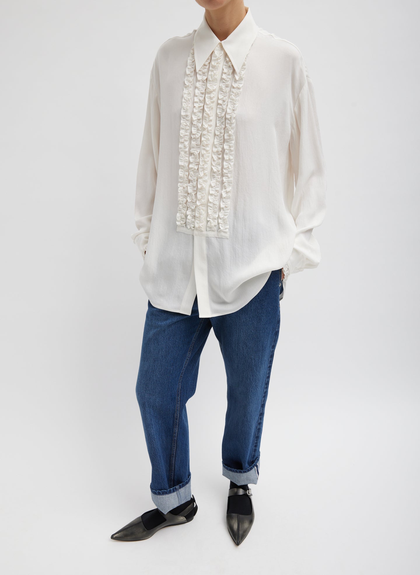 winter white dress shirt Winter White Merino-Blend Shirt