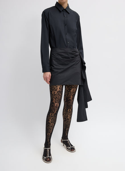 あゆひ Tibi Deuxieme Classe SHINY NYLON Nylon Asymmetrical Balloon Skirt – Tibi Official