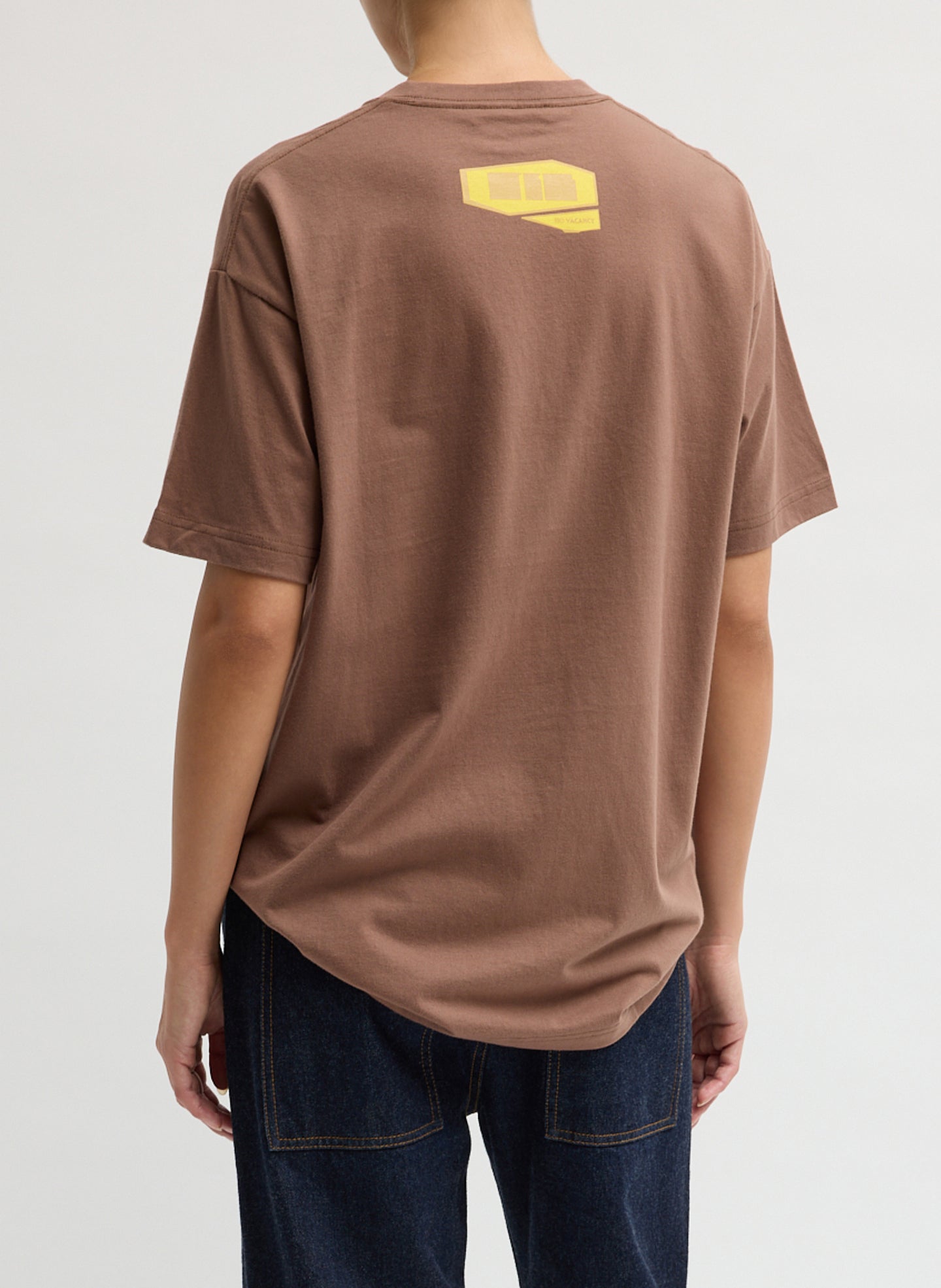 Tibi Creative Lab Motel T-Shirt- back view on model 