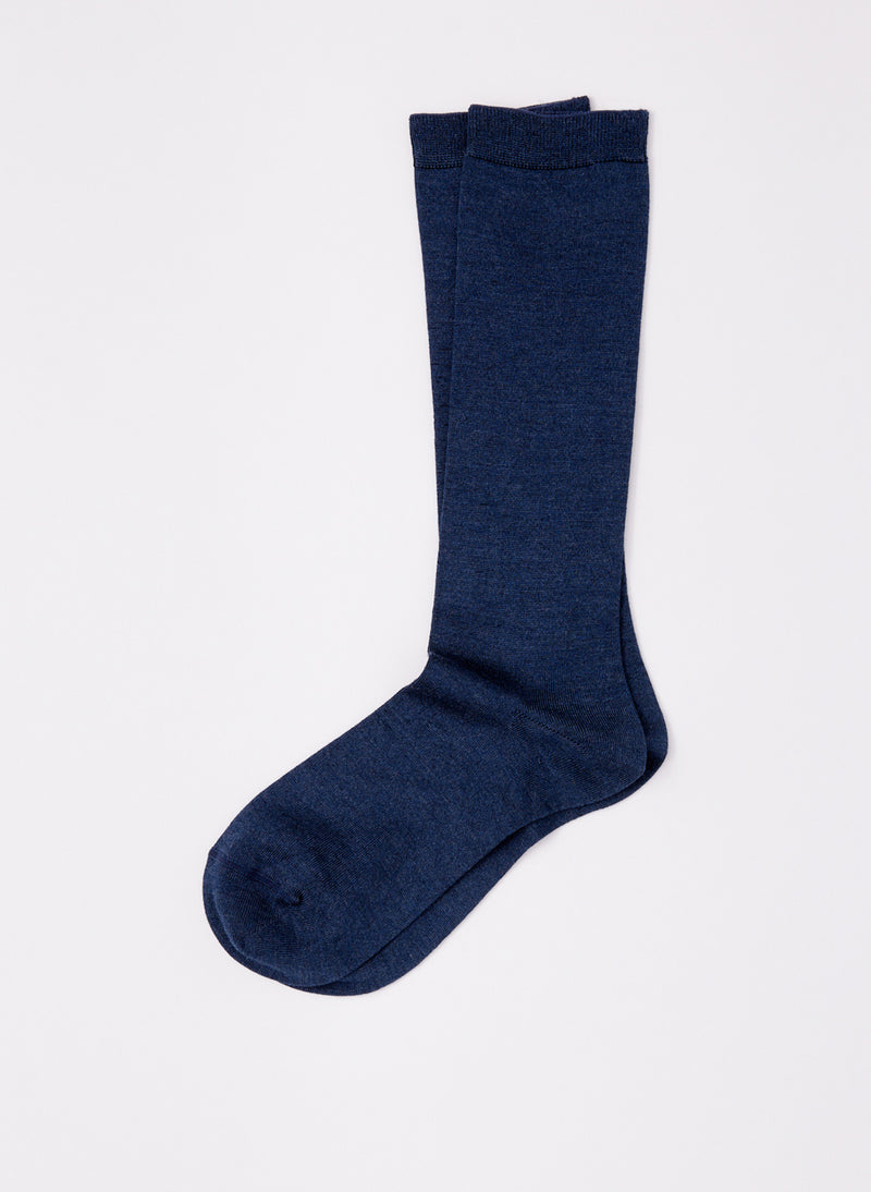 Classic Socks Heather Blue-1
